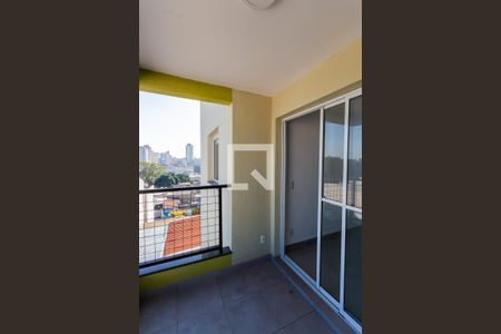 Varanda da Sala de apartamento à venda com 2 quartos, 53m² em Vila São Pedro, Santo André