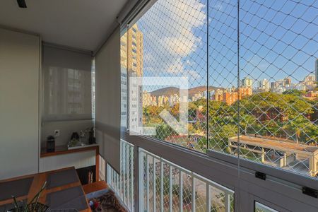 Varanda da sala  de apartamento à venda com 3 quartos, 85m² em Estrela Dalva, Belo Horizonte