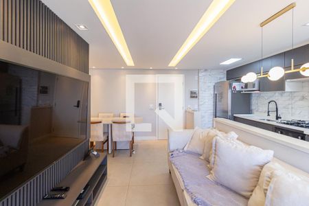 Sala de apartamento à venda com 2 quartos, 77m² em Vila Osasco, Osasco