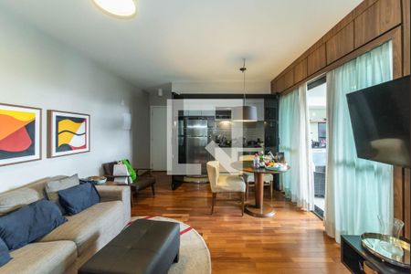 Sala de apartamento para alugar com 2 quartos, 60m² em Brooklin, São Paulo