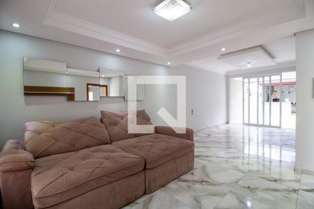 Sala de casa de condomínio para alugar com 3 quartos, 211m² em Wanel Ville, Sorocaba