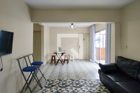 Sala de apartamento para alugar com 1 quarto, 57m² em Vila Caiçara, Praia Grande