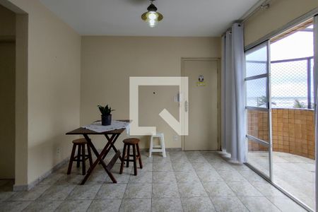 Sala de apartamento para alugar com 1 quarto, 57m² em Vila Caiçara, Praia Grande