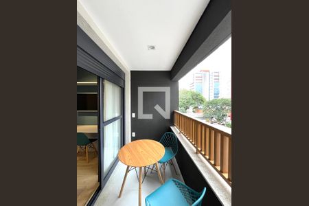 Varanda de kitnet/studio para alugar com 1 quarto, 25m² em Vila Clementino, São Paulo