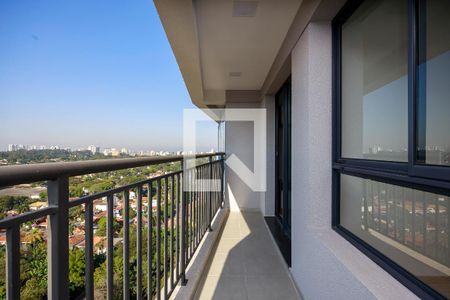 Sala - Varanda de apartamento para alugar com 1 quarto, 33m² em Santo Amaro, São Paulo