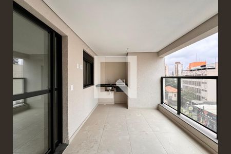 Varanda gourmet de apartamento à venda com 2 quartos, 87m² em Vila Bastos, Santo André