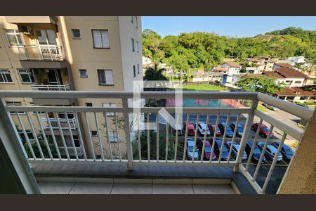 Varanda da Sala de apartamento para alugar com 2 quartos, 50m² em Morro Nova Cintra, Santos