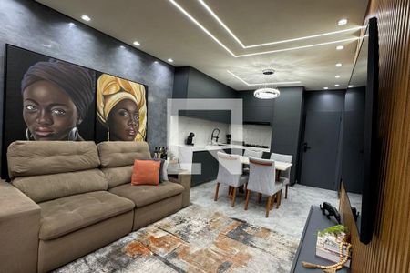 Sala de apartamento à venda com 1 quarto, 56m² em Alphaville Industrial, Barueri