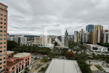 Vista da Sacada de apartamento à venda com 1 quarto, 56m² em Alphaville Industrial, Barueri