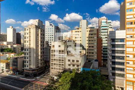 Varanda - Vista de apartamento para alugar com 1 quarto, 35m² em Consolação, São Paulo