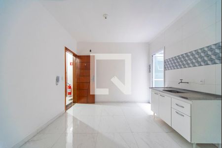 Sala e Cozinha de apartamento para alugar com 2 quartos, 48m² em Vila Valparaiso, Santo André