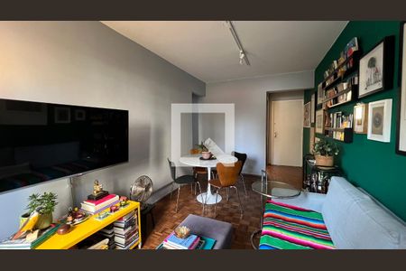 Sala  de apartamento à venda com 1 quarto, 56m² em Pinheiros, São Paulo