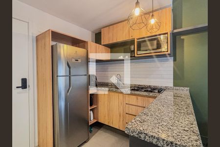 Cozinha de apartamento para alugar com 1 quarto, 25m² em Farroupilha, Porto Alegre