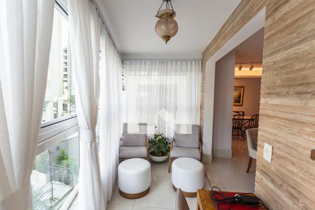 Varanda da Sala de apartamento à venda com 3 quartos, 88m² em Sion, Belo Horizonte