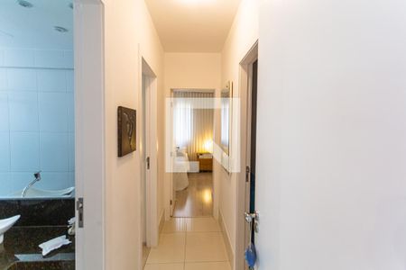 Corredor de apartamento à venda com 3 quartos, 88m² em Sion, Belo Horizonte