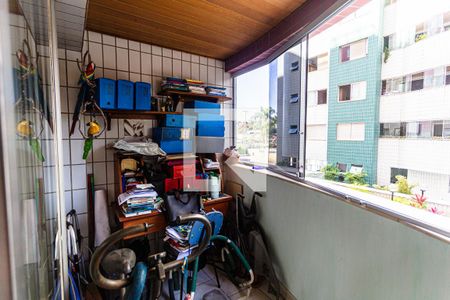 Varanda da Sala de apartamento à venda com 4 quartos, 130m² em Ipiranga, Belo Horizonte