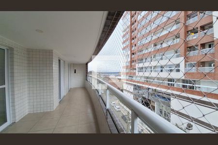 Varanda da Sala de apartamento para alugar com 2 quartos, 77m² em Guilhermina, Praia Grande