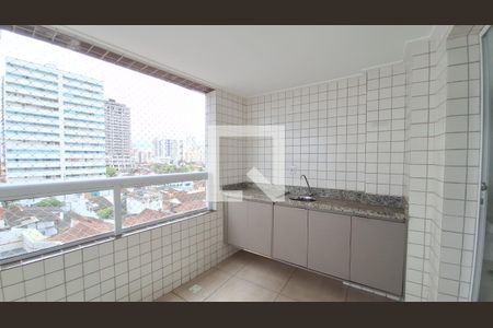 Varanda da Sala de apartamento para alugar com 2 quartos, 77m² em Guilhermina, Praia Grande