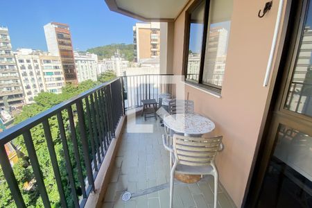 Varanda de apartamento à venda com 1 quarto, 50m² em Leblon, Rio de Janeiro