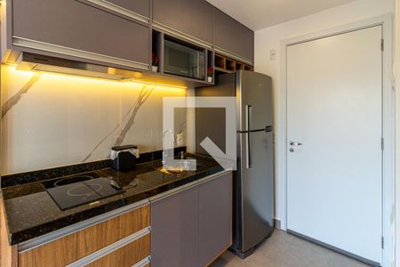Cozinha de kitnet/studio para alugar com 1 quarto, 26m² em Vila Buarque, São Paulo