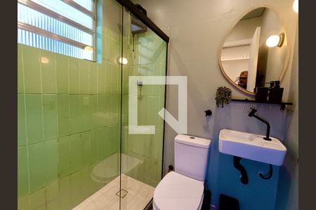 Banheiro social de kitnet/studio à venda com 1 quarto, 30m² em Copacabana, Rio de Janeiro