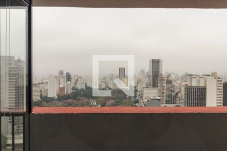 Vista do Quarto de apartamento para alugar com 1 quarto, 35m² em Consolação, São Paulo