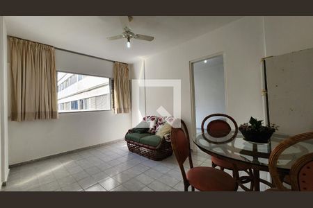 Sala de apartamento para alugar com 1 quarto, 50m² em Itararé, Santos