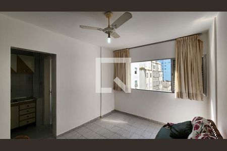 Sala de apartamento para alugar com 1 quarto, 50m² em Itararé, Santos