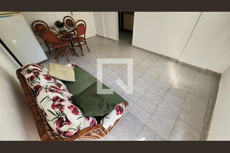 Sala de apartamento para alugar com 1 quarto, 50m² em Itararé, Santos