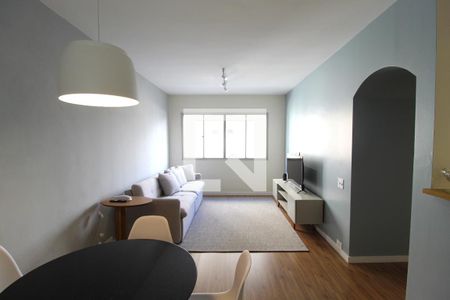 Sala de apartamento à venda com 1 quarto, 44m² em Indianópolis, São Paulo