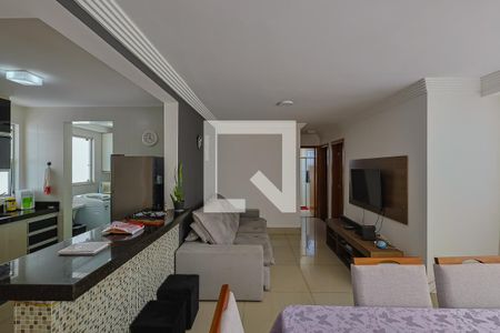Sala de apartamento à venda com 3 quartos, 78m² em Sagrada Família, Belo Horizonte