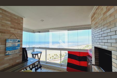 Varanda da Sala de apartamento para alugar com 2 quartos, 69m² em Vila Mirim, Praia Grande