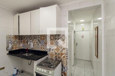 Cozinha de kitnet/studio para alugar com 1 quarto, 34m² em República, São Paulo
