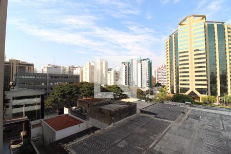 Vista da Varanda de kitnet/studio à venda com 1 quarto, 27m² em Moema, São Paulo