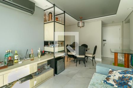 Sala de apartamento à venda com 1 quarto, 50m² em Petrópolis, Porto Alegre