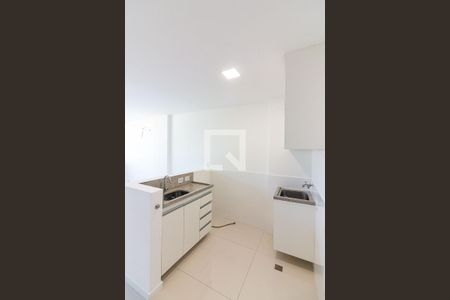 Cozinha Americana - Sala de apartamento para alugar com 1 quarto, 39m² em Shcgn 703 Bloco R, Brasília