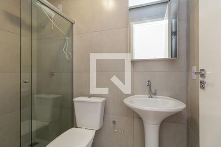 Banheiro de kitnet/studio para alugar com 1 quarto, 21m² em República, São Paulo