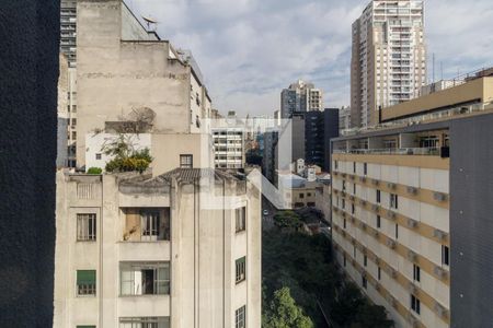 Vista do Quarto de apartamento para alugar com 1 quarto, 31m² em República, São Paulo