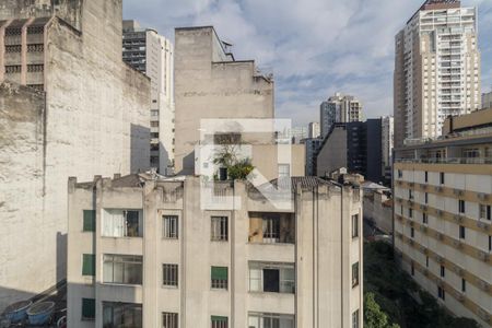 Vista do Quarto de apartamento para alugar com 1 quarto, 33m² em República, São Paulo