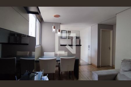 Sala de apartamento à venda com 2 quartos, 60m² em Kennedy, Contagem