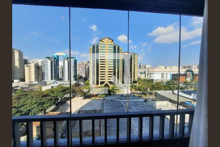Janela da sala de apartamento para alugar com 1 quarto, 32m² em Moema, São Paulo