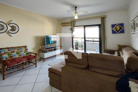 Sala de apartamento para alugar com 3 quartos, 120m² em Guilhermina, Praia Grande