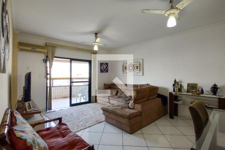 Sala  de apartamento para alugar com 3 quartos, 120m² em Guilhermina, Praia Grande