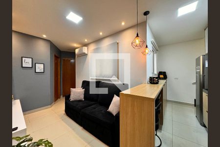 Sala de apartamento à venda com 2 quartos, 74m² em Jardim Utinga, Santo André