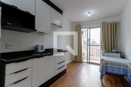 Sala e Cozinha de apartamento para alugar com 1 quarto, 29m² em Parque Vitória, São Paulo