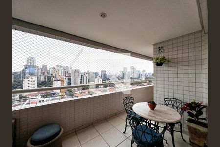 Sacada de apartamento à venda com 3 quartos, 117m² em Brooklin Paulista, São Paulo