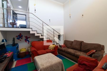 Sala de casa de condomínio à venda com 3 quartos, 212m² em Swiss Park, Campinas