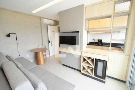 Sala de apartamento para alugar com 1 quarto, 41m² em Vila Itapura, Campinas