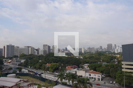 Vista da Varanda de apartamento à venda com 1 quarto, 27m² em Pinheiros, São Paulo