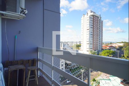 Varanda da Sala de apartamento para alugar com 1 quarto, 56m² em Ideal, Novo Hamburgo